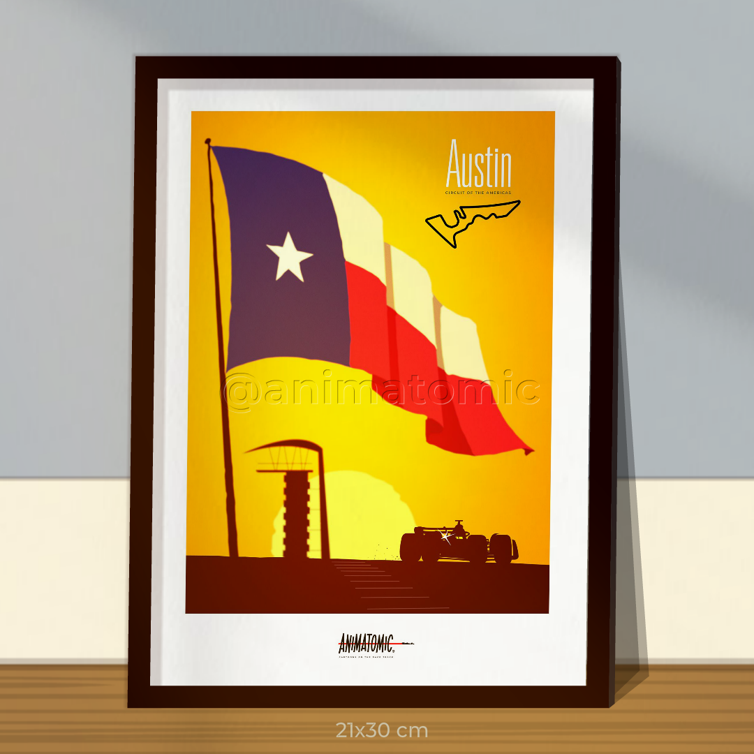 Austin, USA GP – Circuit of the Americas Sunset Lap | Special Edition Art Print