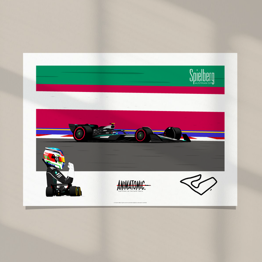 Kimi Antonelli 2025 Austrian GP & Spielberg – Art Print