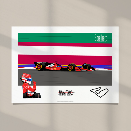 Charles Leclerc 2025 Austrian GP & Spielberg – Art Print