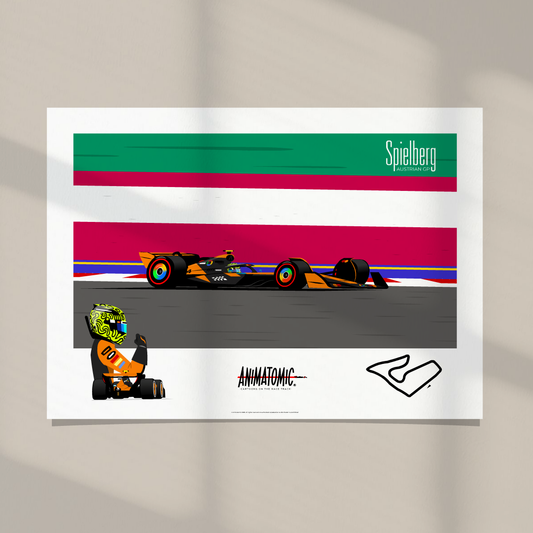 Lando Norris 2025 Austrian GP & Spielberg – Art Print