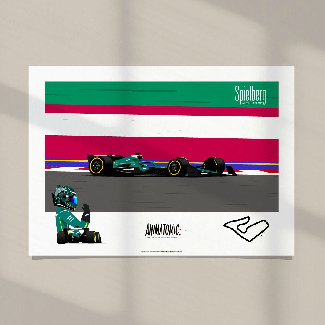 Lance Stroll 2025 Austrian GP & Spielberg – Art Print