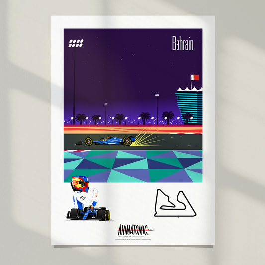 Carlos Sainz 2025 Bahrain GP – Art Print