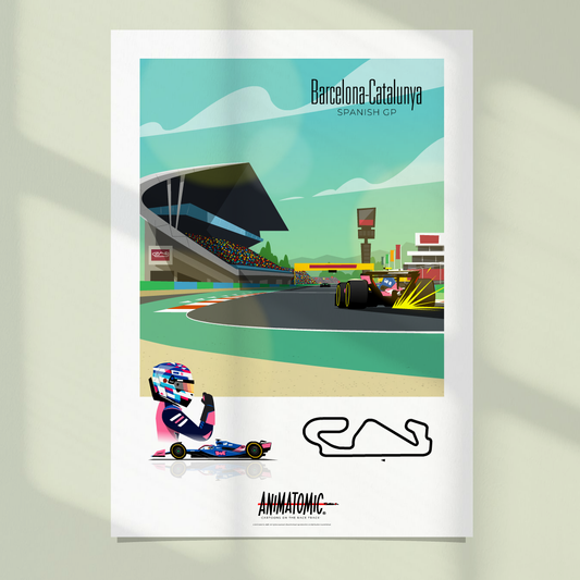 Franco Colapinto 2025 Spanish GP & Barcelona - Catalunya – Art Print
