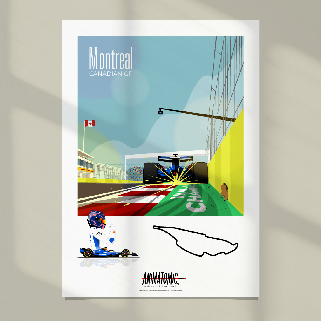 Alex Albon 2025 Canadian GP & Montreal – Art Print