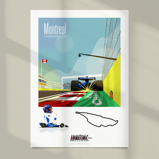 Alex Albon 2025 Canadian GP & Montreal – Art Print