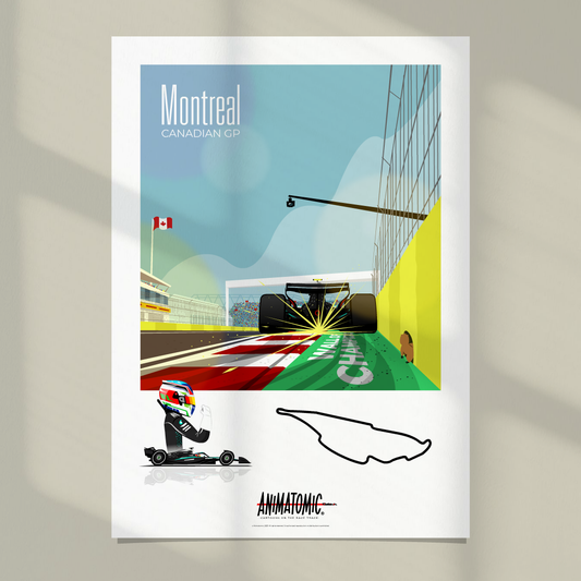 Kimi Antonelli 2025 Canadian GP & Montreal – Art Print