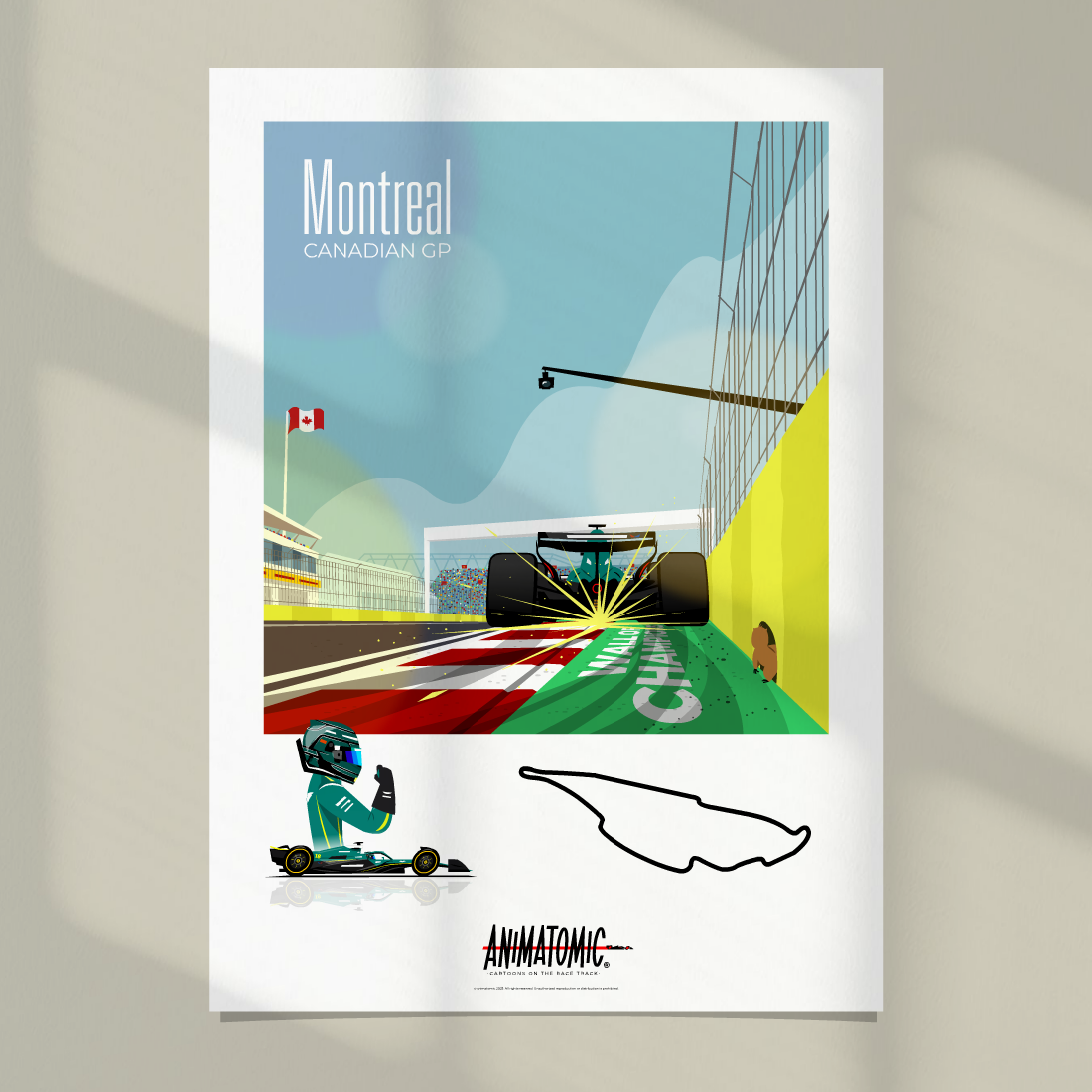 Lance Stroll 2025 Canadian GP & Montreal – Art Print