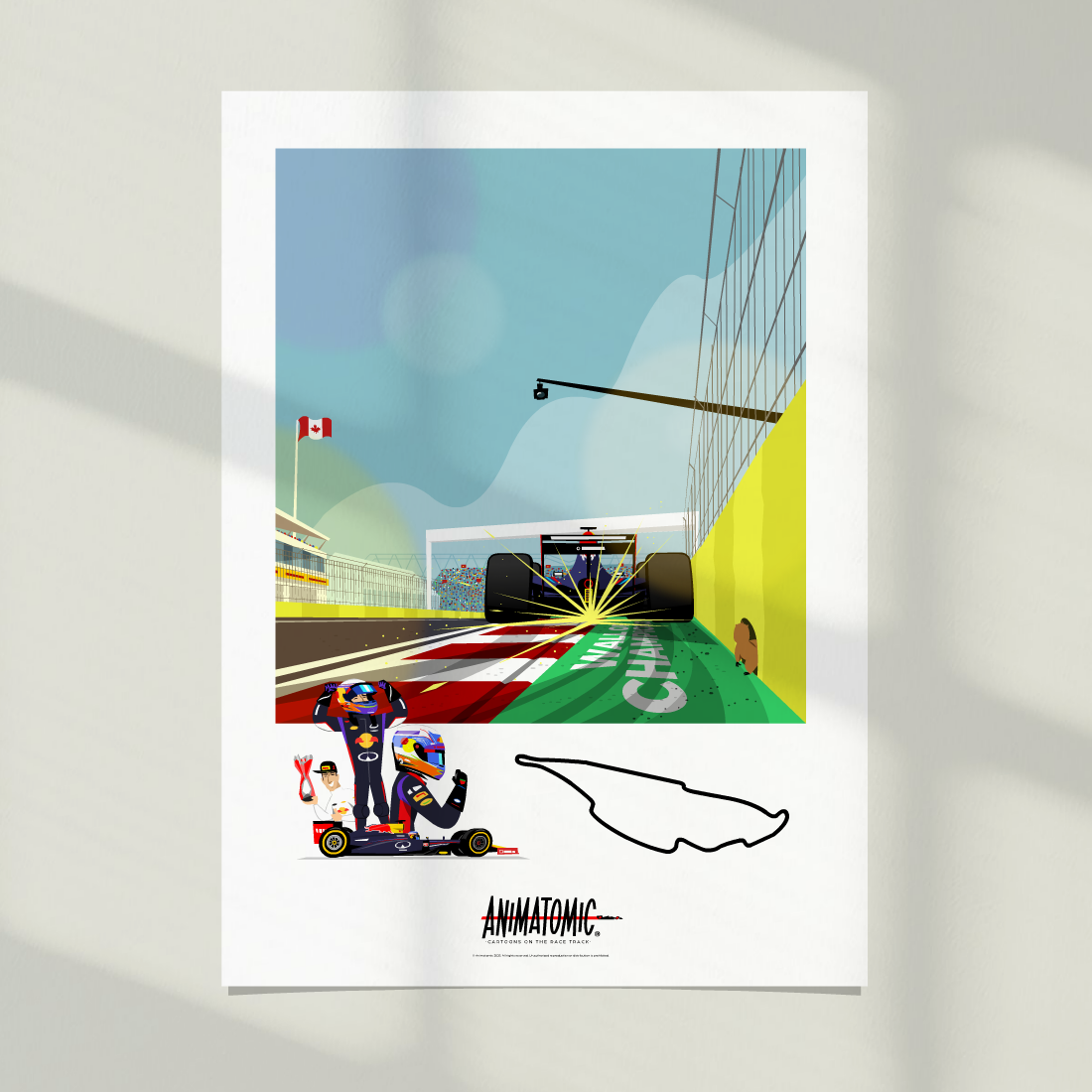 Daniel Ricciardo’s First F1 Win – Canada GP 2014 | Art Print