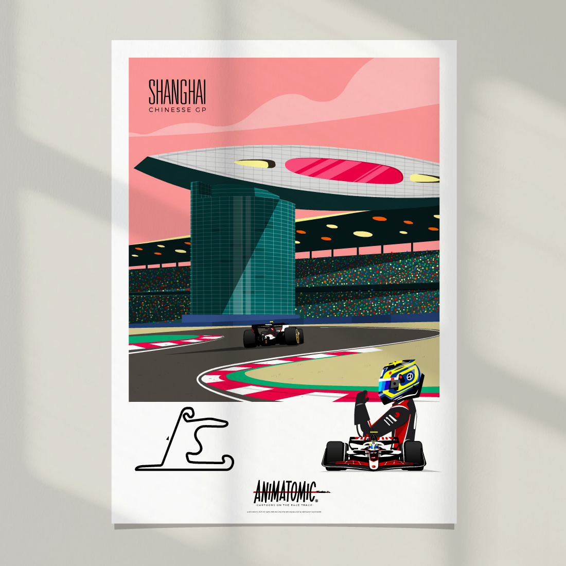 Ollie Bearman 2025 Chinese GP – Art Print