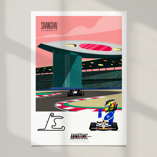 Isack Hadjar 2025 Chinese GP – Art Print