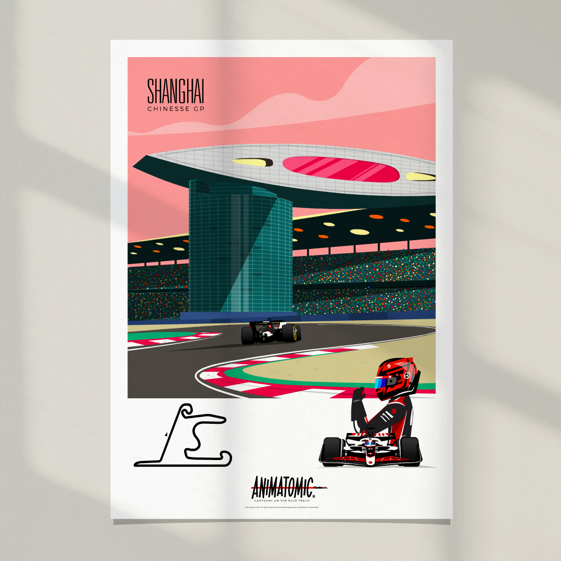 Esteban Ocon 2025 Chinese GP – Art PrintPoster