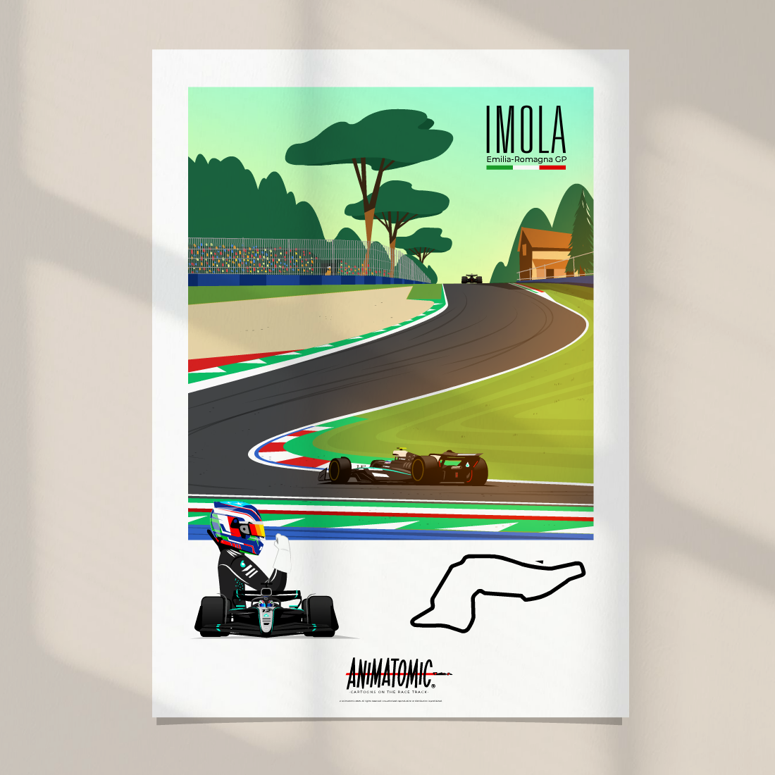 Kimi Antonelli 2025 Emilia Romagna GP & Imola – Art Print