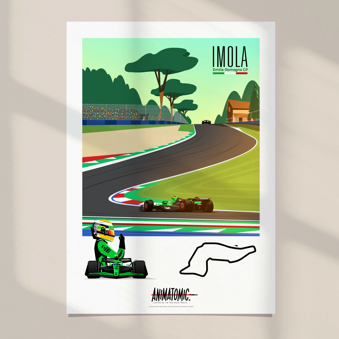 Gabriel Bortoleto 2025 Imola GP – Art Print