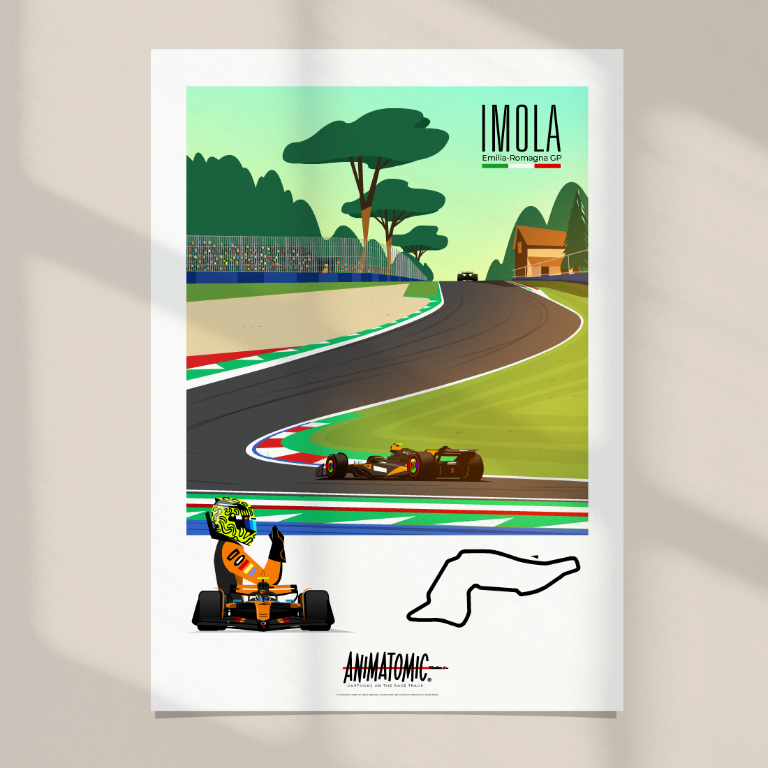 Lando Norris 2025 Imola GP – Art Print