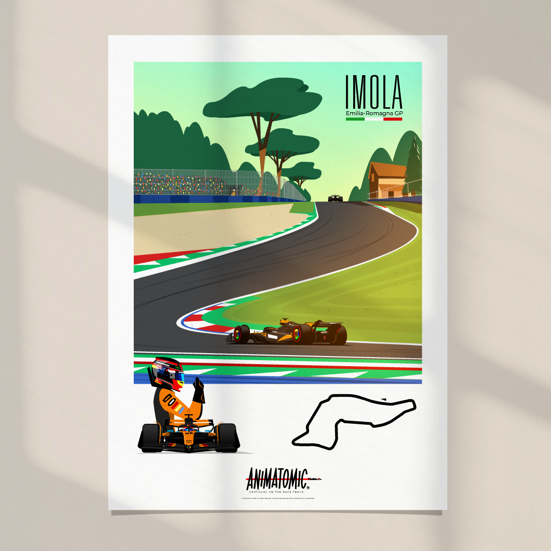 Oscar Piastri 2025 Imola GP – Art Print