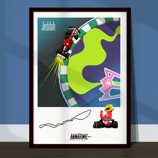 Lewis Hamilton 2025 Jeddah & Saudi Arabian GP – Art Print