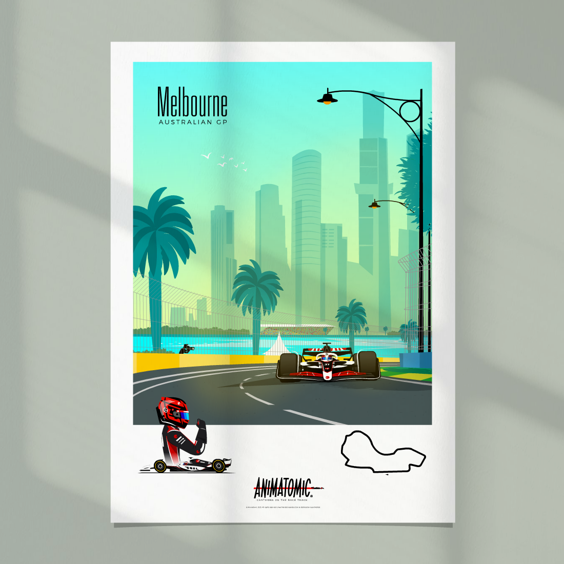 Esteban Ocon 2025 Australian GP – Art PrintPoster
