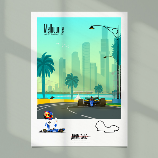 Carlos Sainz 2025 Australian GP – Art Print