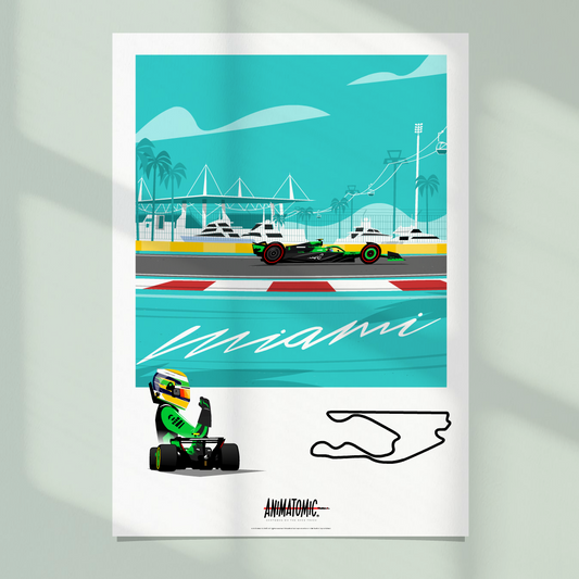 Gabriel Bortoleto 2025 Miami GP – Art Print