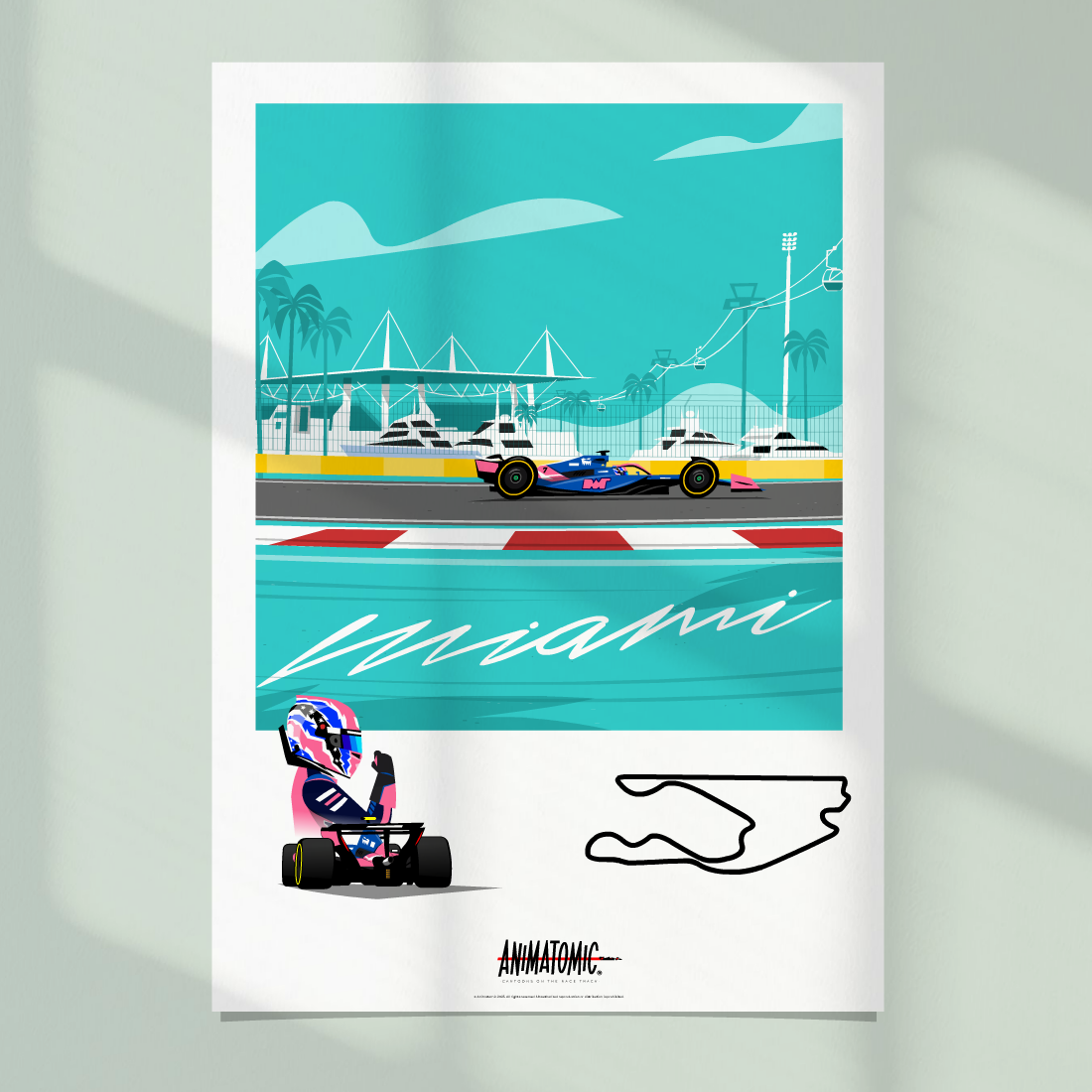 Jack Doohan 2025 Miami GP – Art Print