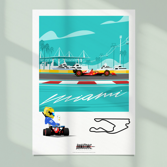 Lewis Hamilton 2025 Miami GP – Art Print