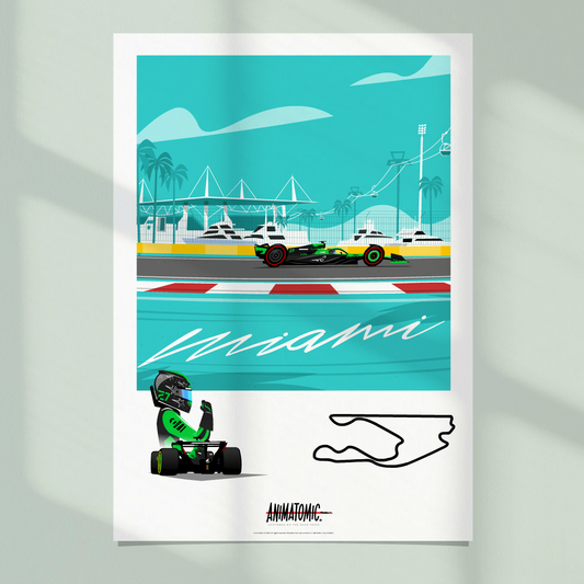 Nico Hulkenberg 2025 Miami GP – Art Print