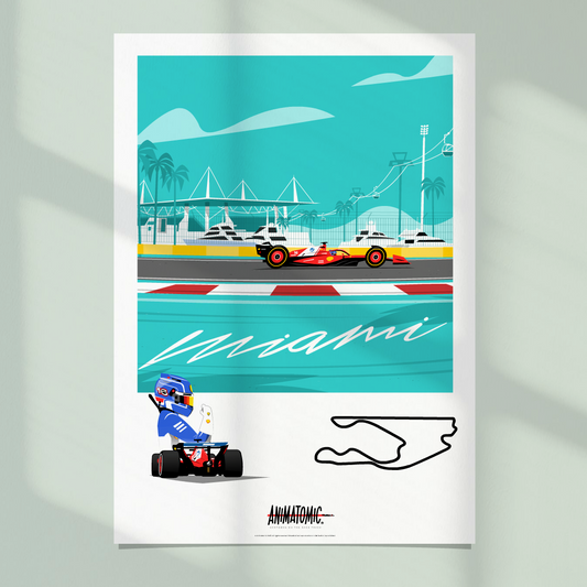 Charles Leclerc 2025 Miami GP – Art Print