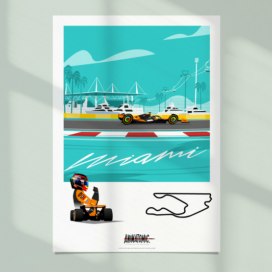 Oscar Piastri 2025 Miami GP – Art Print
