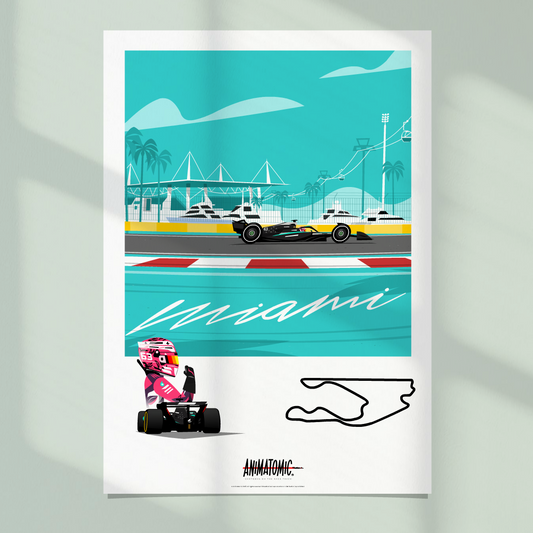 George Russell 2025 Miami GP – Art Print