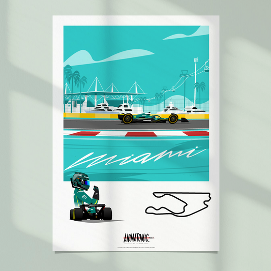 Lance Stroll 2025 Miami GP – Art Print