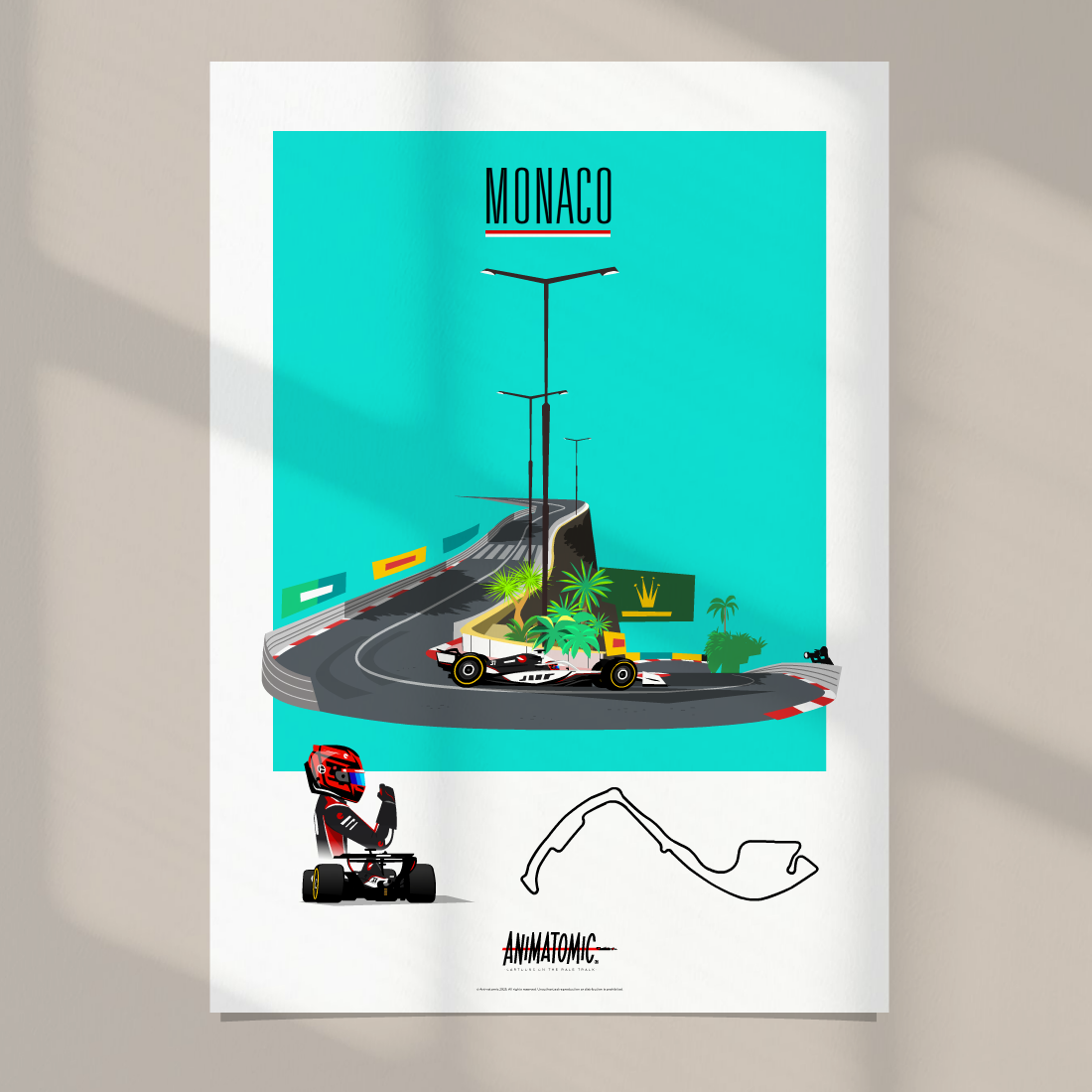 Esteban Ocon 2025 Monaco GP – Art Print
