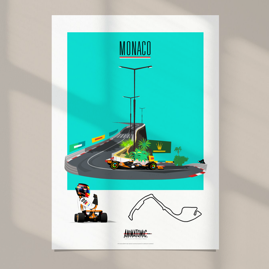 Oscar Piastri 2025 Monaco GP – Art Print