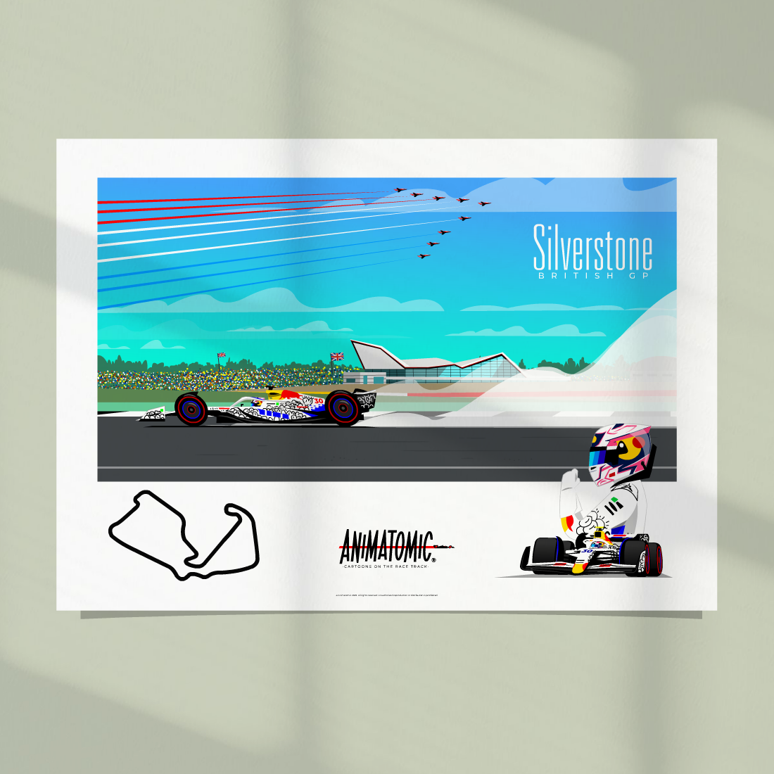 Liam Lawson 2025 BritishGP & Silverstone – Art Print