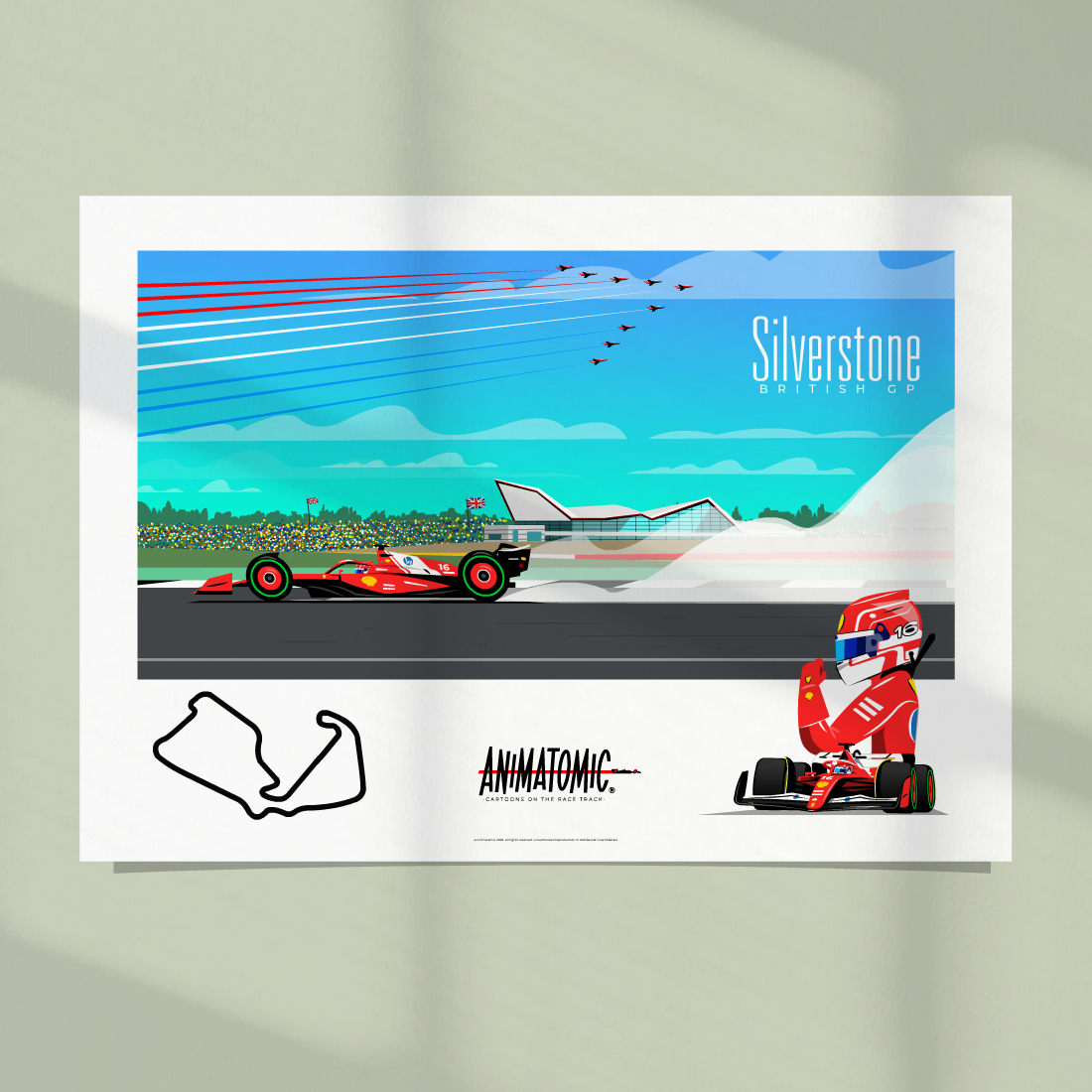 Charles Leclerc 2025 BritishGP & Silverstone – Art Print