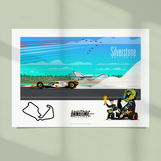 Lando Norris 2025 BritishGP & Silverstone – Art Print