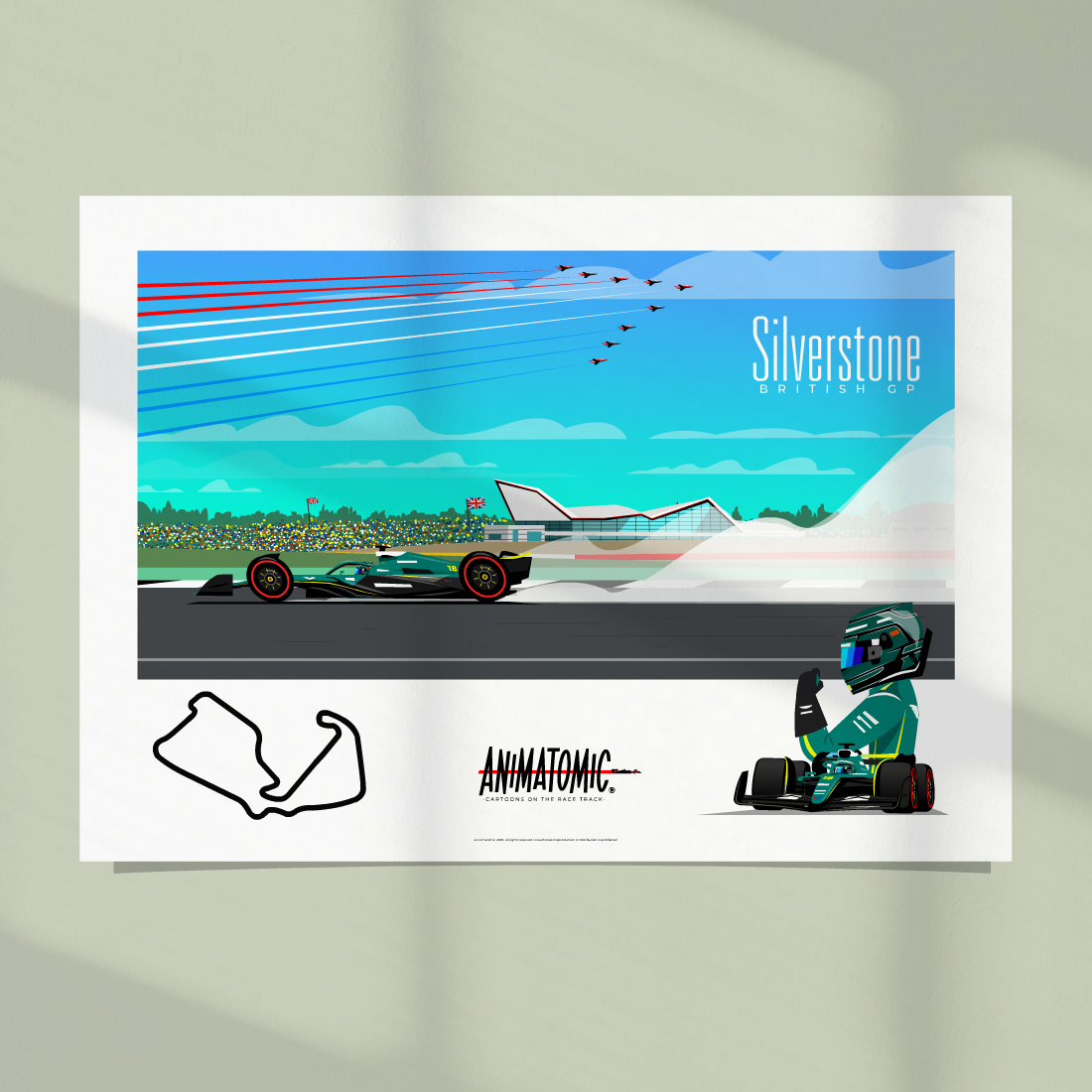 Lance Stroll 2025 BritishGP & Silverstone – Art Print
