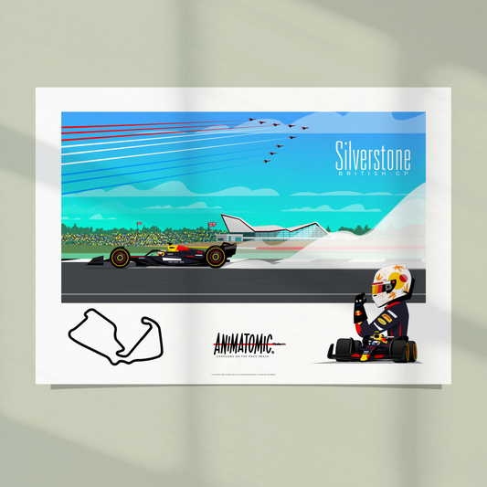 Yuki Tsunoda 2025 BritishGP & Silverstone – Art Print