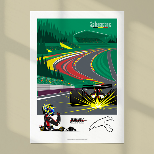 Ollie Bearman 2025 Belgian GP & Spa Francorchamps – Art Print