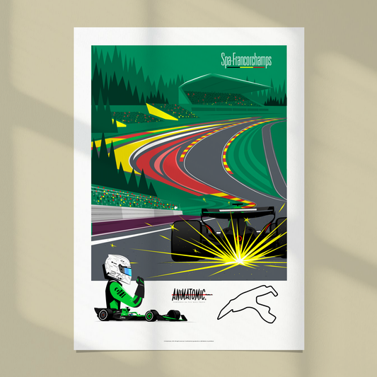 Nico Hulkenberg 2025 Belgian GP & Spa Francorchamps – Art Print