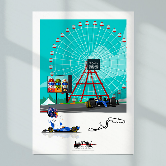 Alex Albon 2025 Suzuka & Japanese GP – Art Print