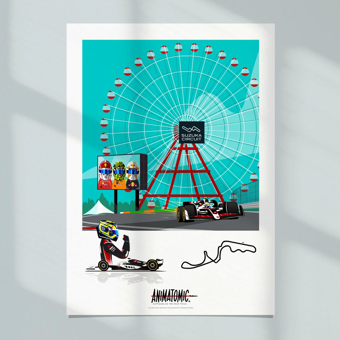 Ollie Bearman 2025 Japanese GP – Art Print