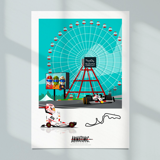 Max Verstappen 2025 Suzuka & Japanese GP – Art Print