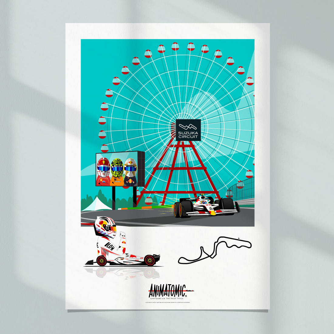 Yuki Tsunoda 2025 Suzuka & Japanese GP – Art Print