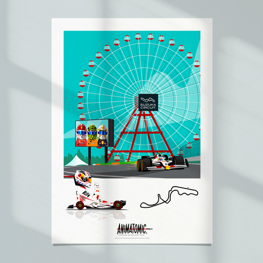Yuki Tsunoda 2025 Suzuka & Japanese GP – Art Print
