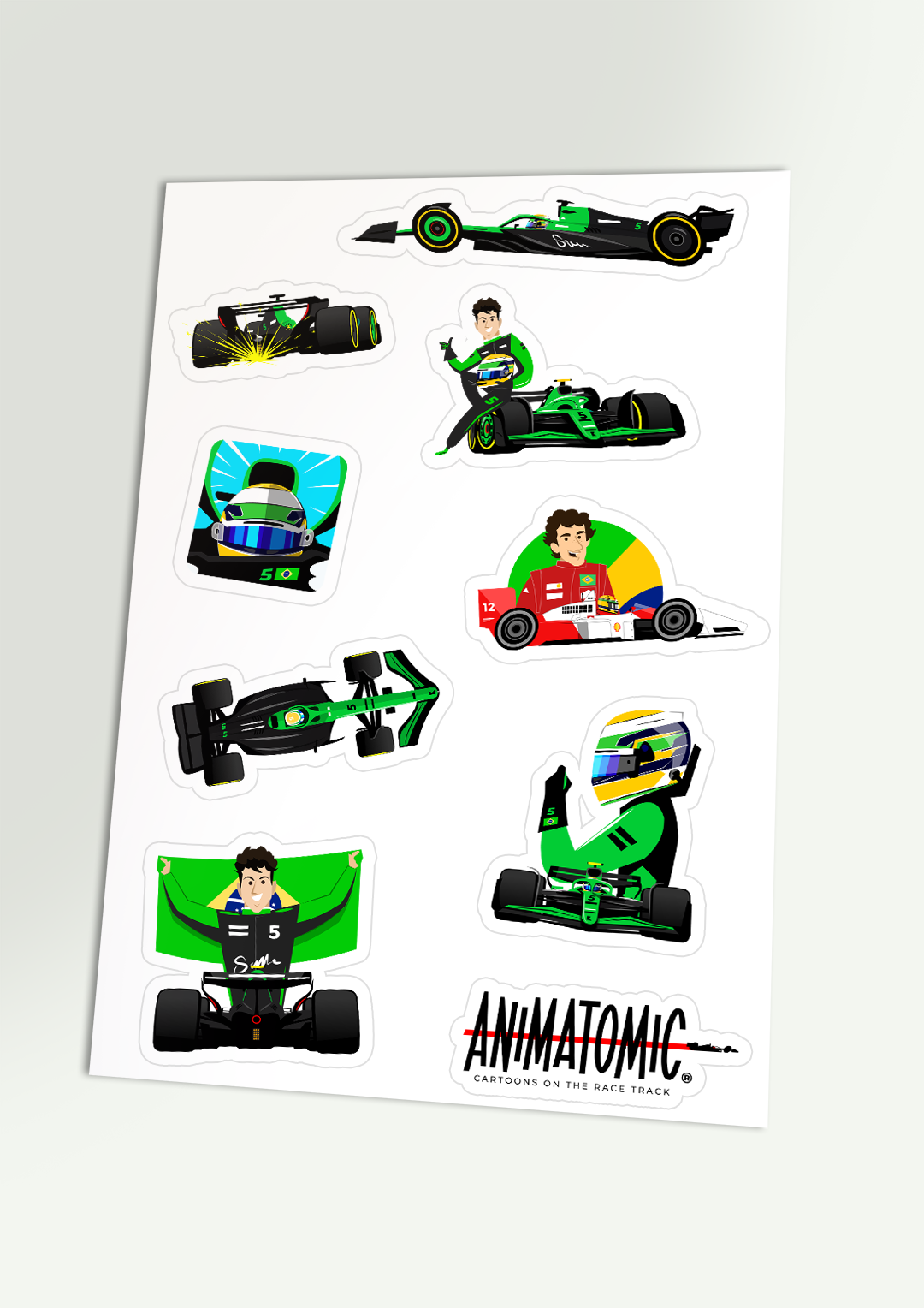 Gabriel Bortoleto 2025 Sticker sheet