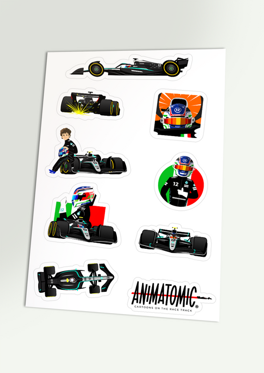 Kimi Antonelli 2025 Sticker sheet (21 x 14.8 cm)