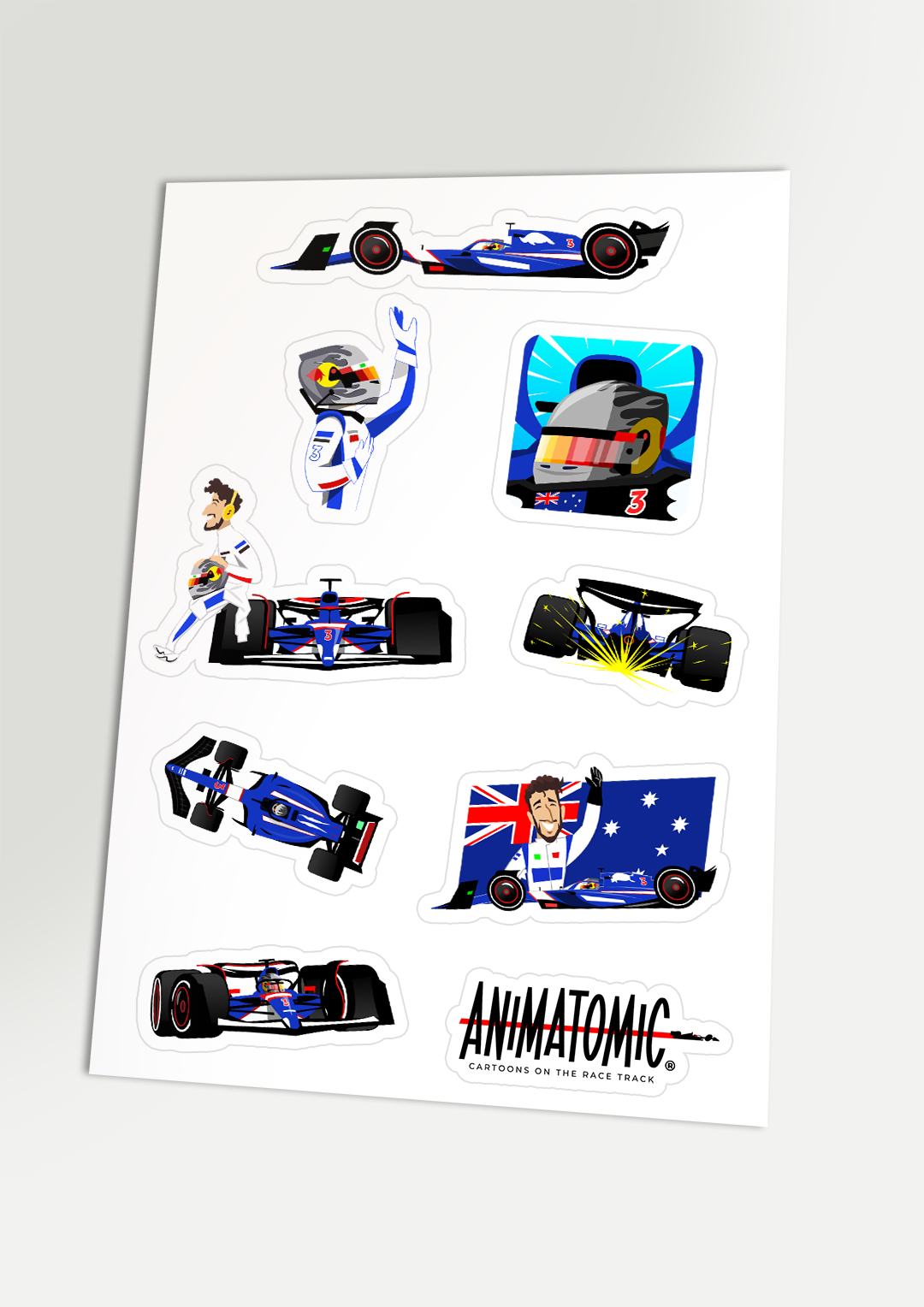 Daniel Ricciardo 2024 Sticker sheet