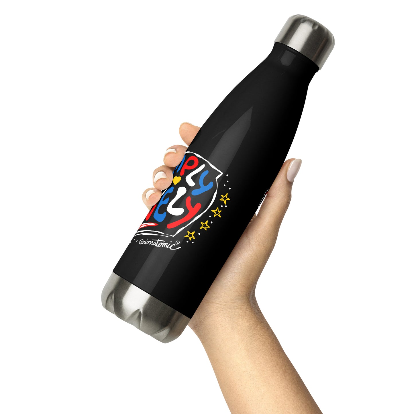 Stainless steel water bottle – Simply Lovely Helmet Graphic