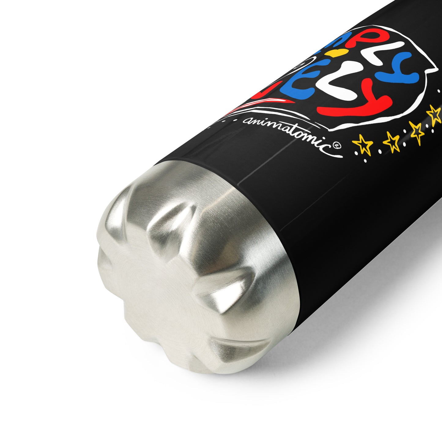 Stainless steel water bottle – Simply Lovely Helmet Graphic