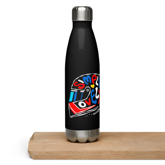 Stainless steel water bottle – Simply Lovely Helmet Graphic